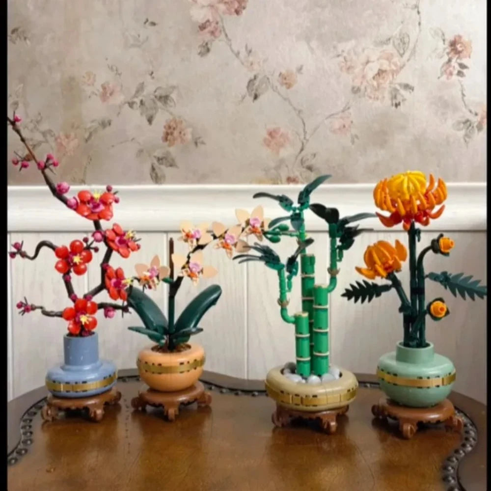 Buchet de Flori EterniBrix – Colecția Botanică (Set Construcție)